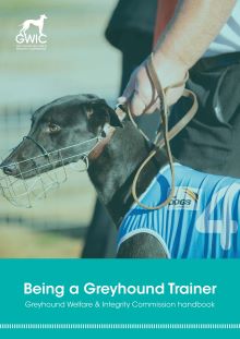 Click to read the Being a greyhound trainer handbook