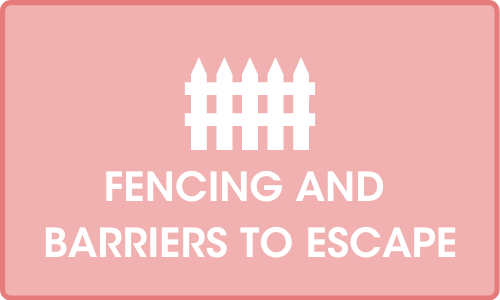 Click for more on Fencing and barriers to escape
